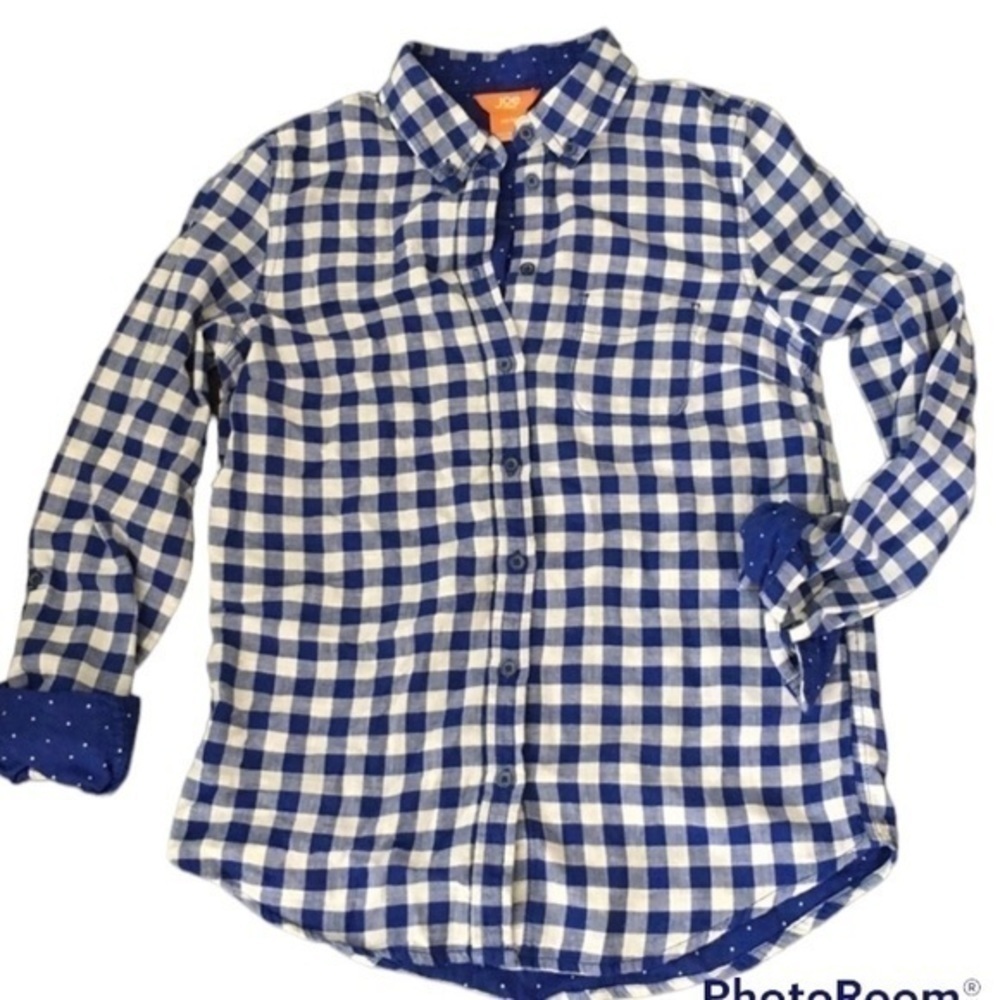 Joe Fresh plaid button down - Picture 3 of 9